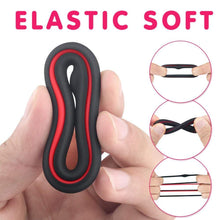 Load image into Gallery viewer, 1.5-Inch Premium Stretchy Longer Harder Stronger Erection Cock Ring Set