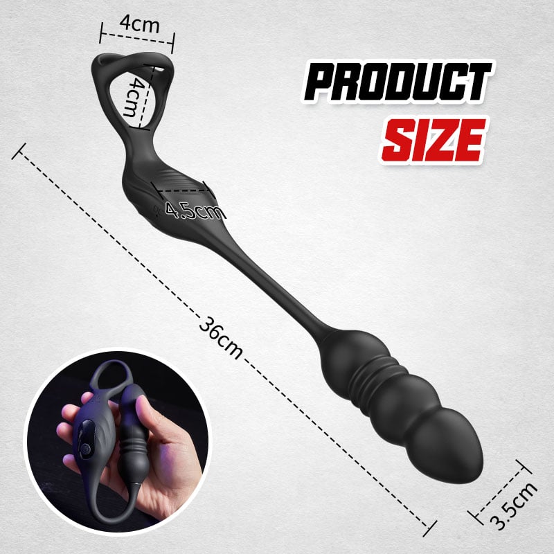 Mike 9 Thrusting&Vibrating Wearable Prostate Prostate with Cock ring
