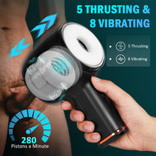 Load image into Gallery viewer, Aegis - Handheld 8 Vibrating 5 Thrusting Male Masturbtor