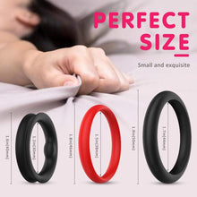 Load image into Gallery viewer, 1.5-Inch Premium Stretchy Longer Harder Stronger Erection Cock Ring Set