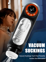 Load image into Gallery viewer, Hands-free Male Stroker Stroking Sucking Vibrating Masturbator LED Display