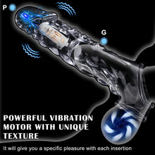 Load image into Gallery viewer, 3.6 inch Clear Reusable Penis Sleeve with Vibrator Penis Ring