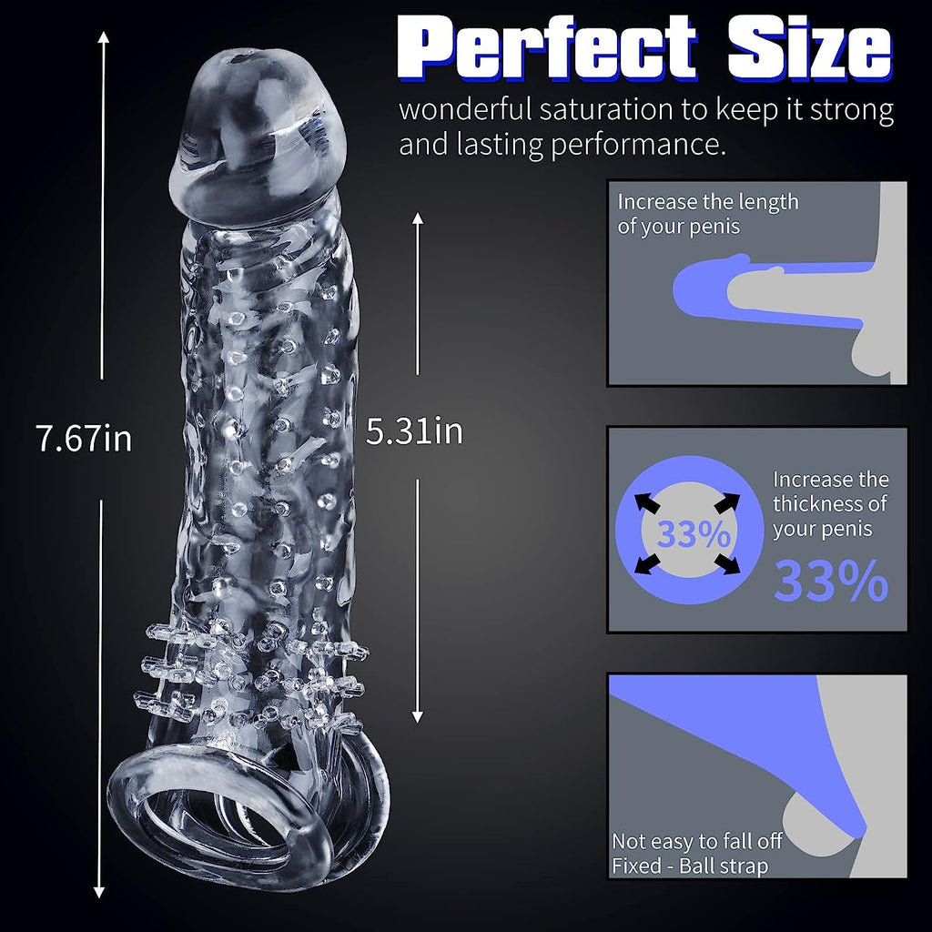 Dovelo Reusable Penis Sleeve Cock Extender / Condom