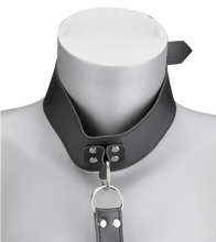 Load image into Gallery viewer, Adjustable faux leather neck and wrist restraint