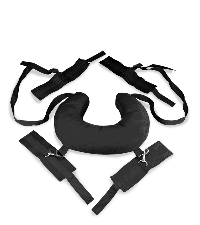 Ankle and wrist bondage cuffs with cushion