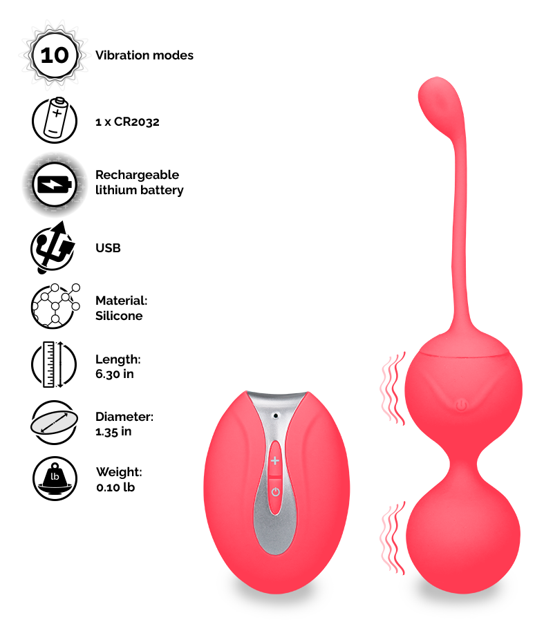 Aphrodite remote-controlled vibrating Ben Wa balls
