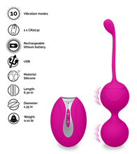 Load image into Gallery viewer, Aphrodite remote-controlled vibrating Ben Wa balls