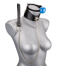 Load image into Gallery viewer, Ball gag and leather collar