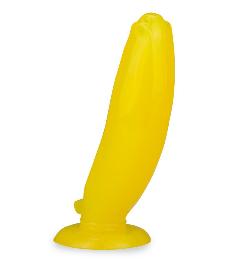 Banana girthy suction cup butt plug