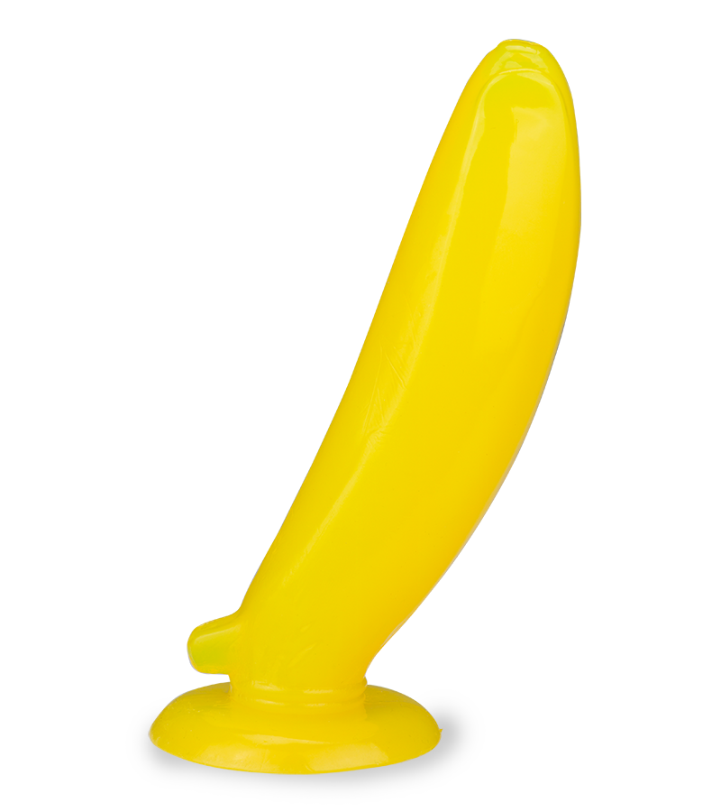 Banana girthy suction cup butt plug