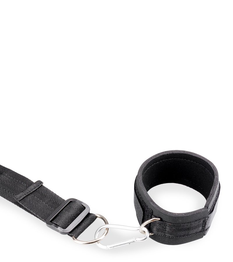 BDSM restraints with wrist and ankle ties