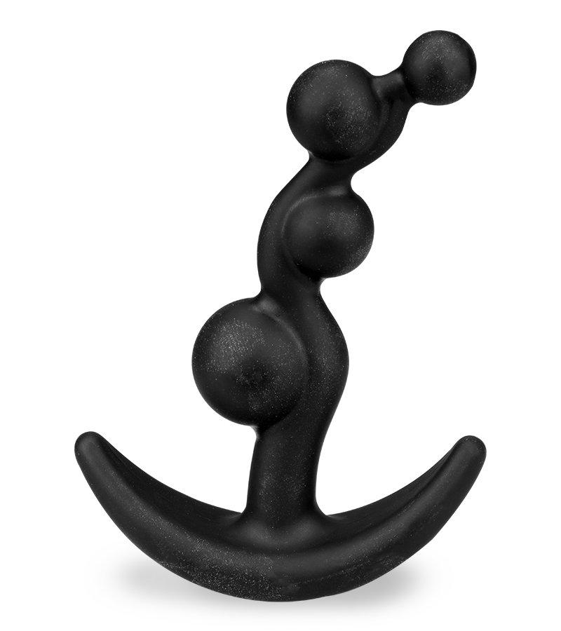 Beaded anchor anal plug - 4 beads
