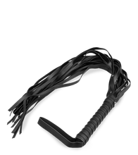 Load image into Gallery viewer, Black leather flogger