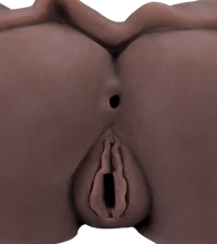 Load image into Gallery viewer, Black miniskirt vagina and ass masturbator