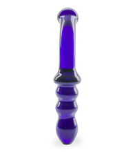 Load image into Gallery viewer, Blueberry glass dildo