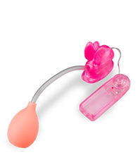 Load image into Gallery viewer, Butterfly vibrating clitoris-stimulating pump