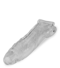 Load image into Gallery viewer, Clear veiny penis sleeve with ball loop