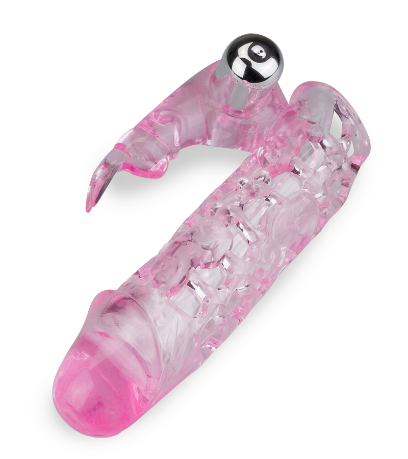 Clitoris-stimulating vibrating sleeve