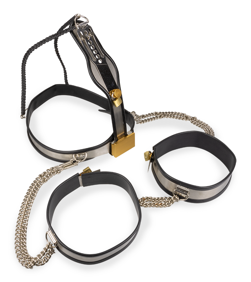 Contained women&#039;s chastity belt