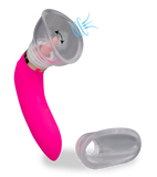 Cunnilingus vulva pump with 2 heads