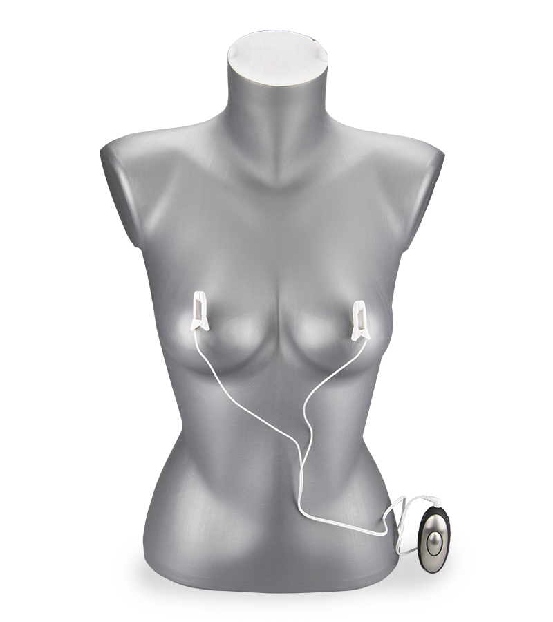 Electro-stimulation nipple clamps