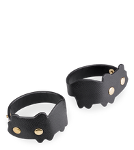 Load image into Gallery viewer, Faux leather BDSM cat wrist cuffs