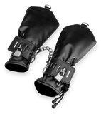 Faux leather BDSM mitts