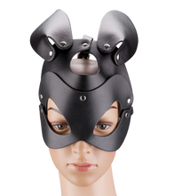 Load image into Gallery viewer, Faux leather rabbit mask