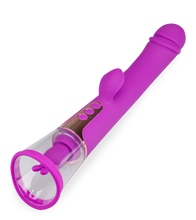 Load image into Gallery viewer, Fine rabbit vibrator with pussy pump