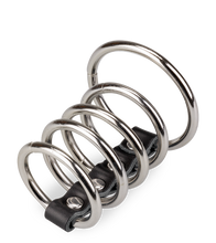 Load image into Gallery viewer, Five loop metal cock ring