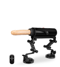 Load image into Gallery viewer, Fucking machine with heated and vibrating dildos