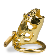 Load image into Gallery viewer, Golden Ox Chinese zodiac penis chastity cage