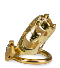 Load image into Gallery viewer, Golden Pig Chinese zodiac penis chastity cage