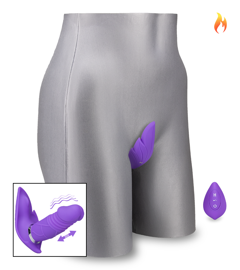 Hilka thrusting vibrating knickers with heating function