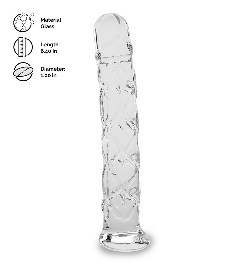 Icey glass dildo