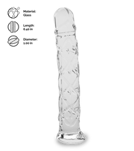 Load image into Gallery viewer, Icey glass dildo