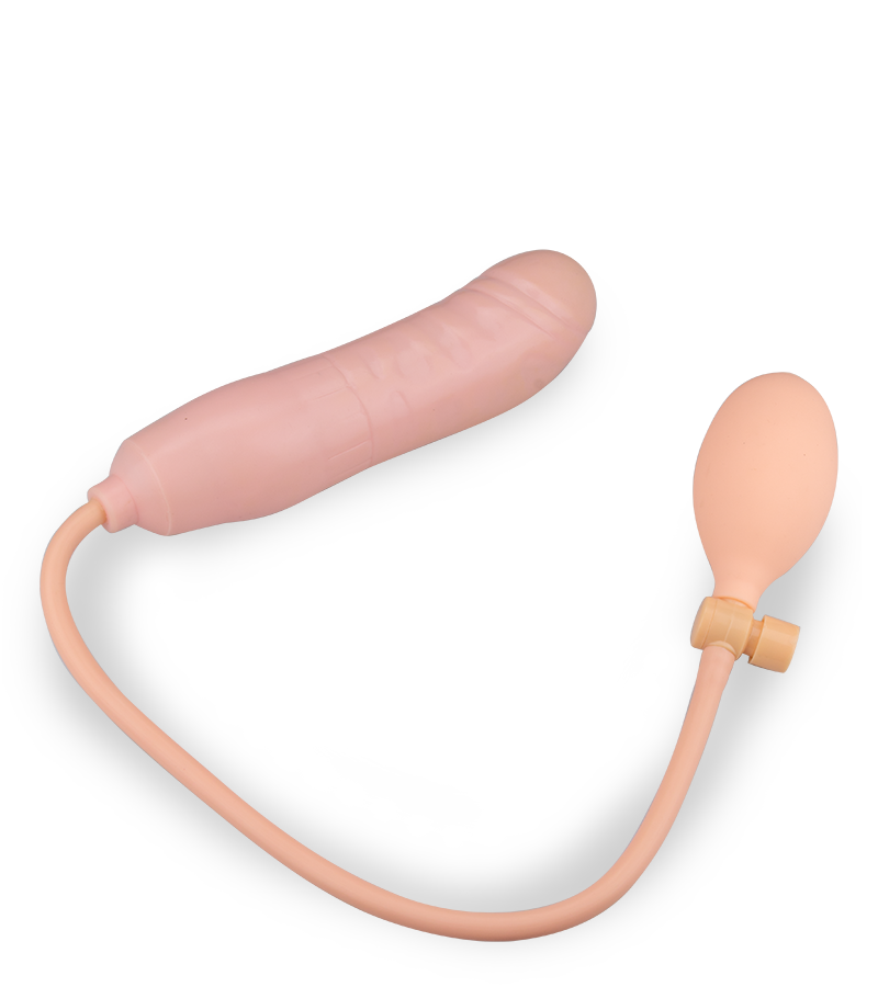 Inflatable anal dildo