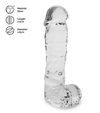 Load image into Gallery viewer, Leo realistic glass dildo