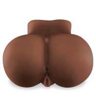 Load image into Gallery viewer, Mega-sized black ass and vagina masturbator 22 lb