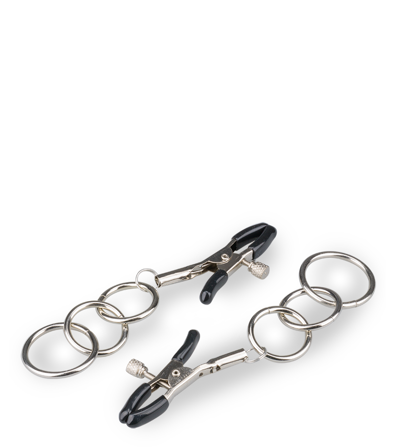 Metal nipple clamps 3 rings