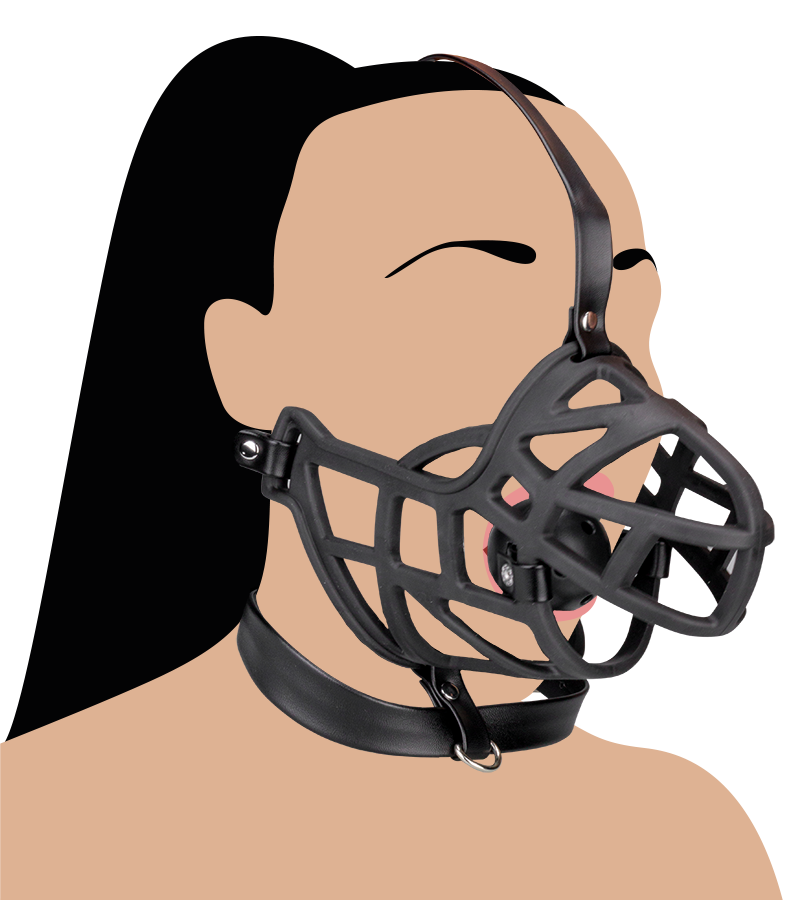 Muzzle with removable ball gag