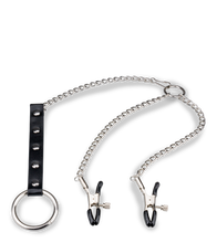Load image into Gallery viewer, Nipple clamp and metal cock ring