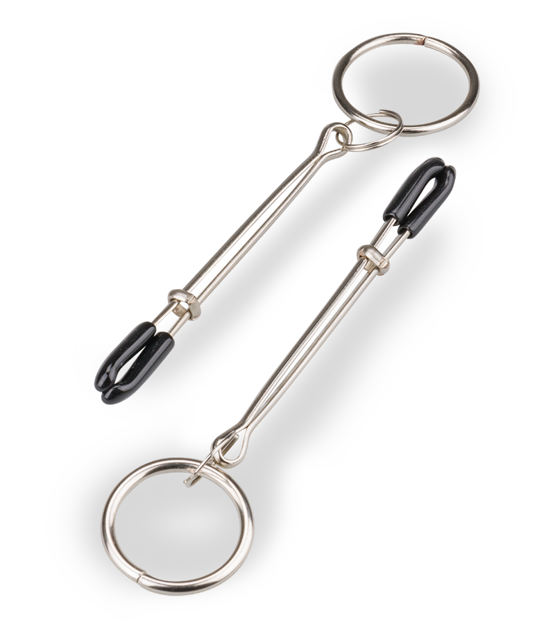 Nipple clamps with rings for accessories