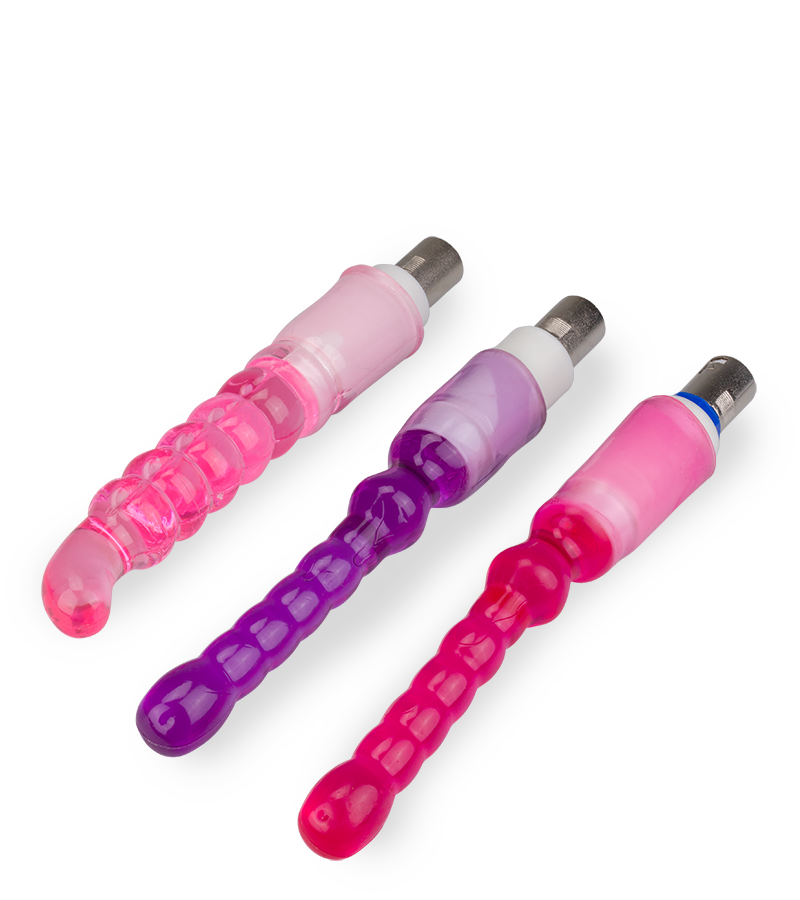 Pack of 3 anal plugs for the sex machine