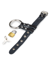Load image into Gallery viewer, Padlock and metal cock ring