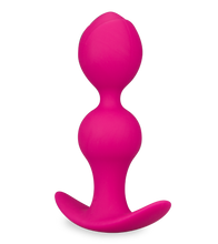 Load image into Gallery viewer, Pink beaded anal plug