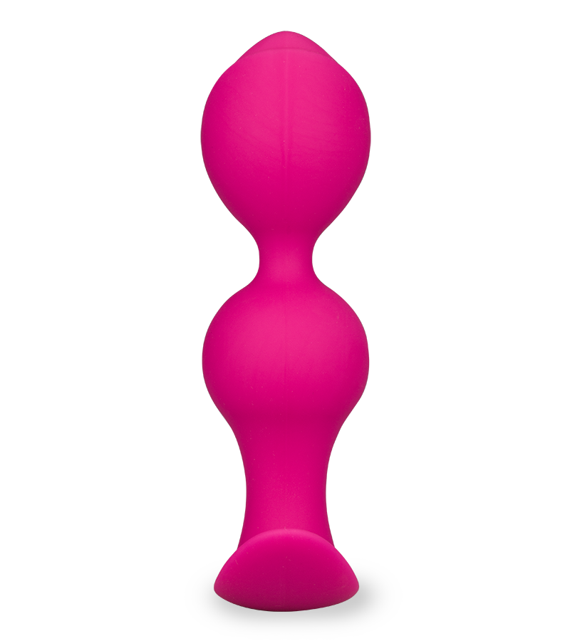 Pink beaded anal plug