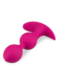 Load image into Gallery viewer, Pink beaded anal plug