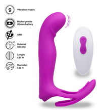 Load image into Gallery viewer, Poly multifunctional vibrator with cock ring
