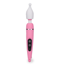 Load image into Gallery viewer, Power Fantasy Wand vibrator with 3 attachment heads